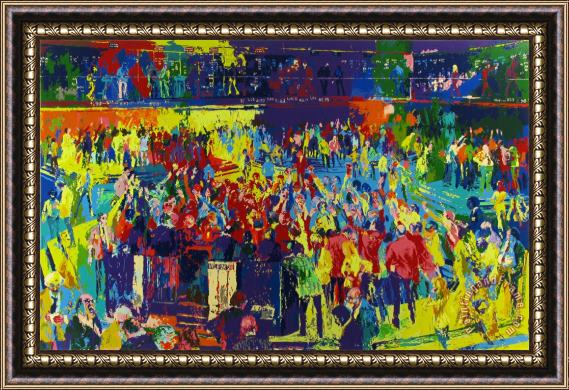 Leroy Neiman Chicago Board of Trade Framed Painting
