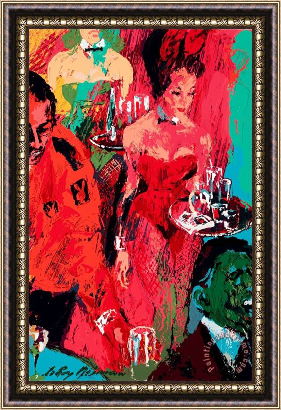 Leroy Neiman Cocktails Framed Painting