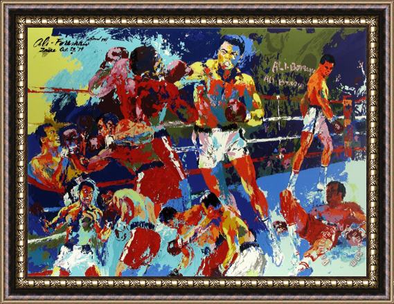Leroy Neiman Homage to Ali Framed Painting