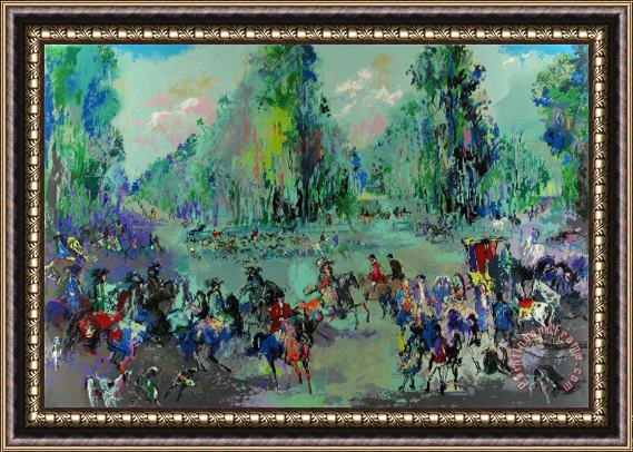 Leroy Neiman Hunt Rendezvous (homage to Oudry) Framed Painting