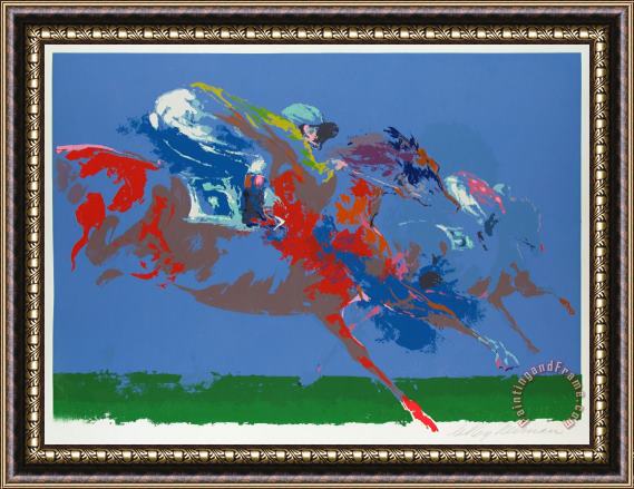 Leroy Neiman In The Stretch Framed Print