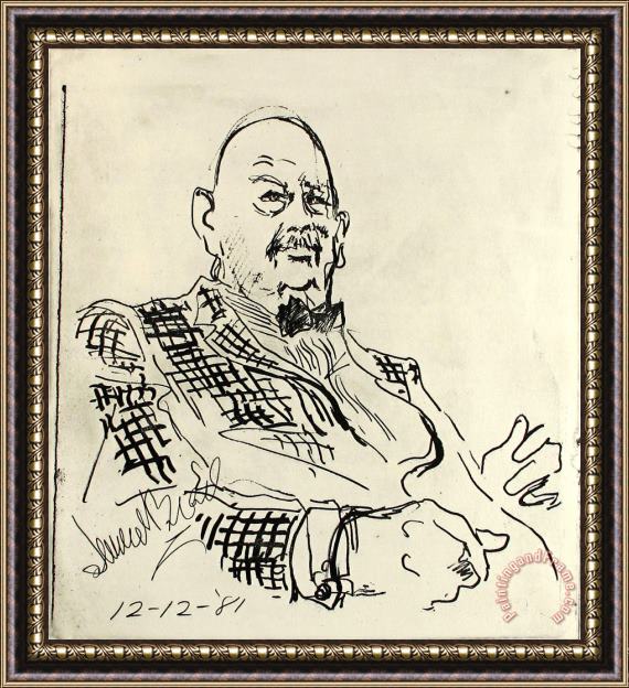 Leroy Neiman James Beard Framed Print
