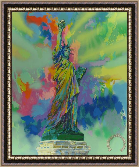 Leroy Neiman Lady Liberty Framed Painting