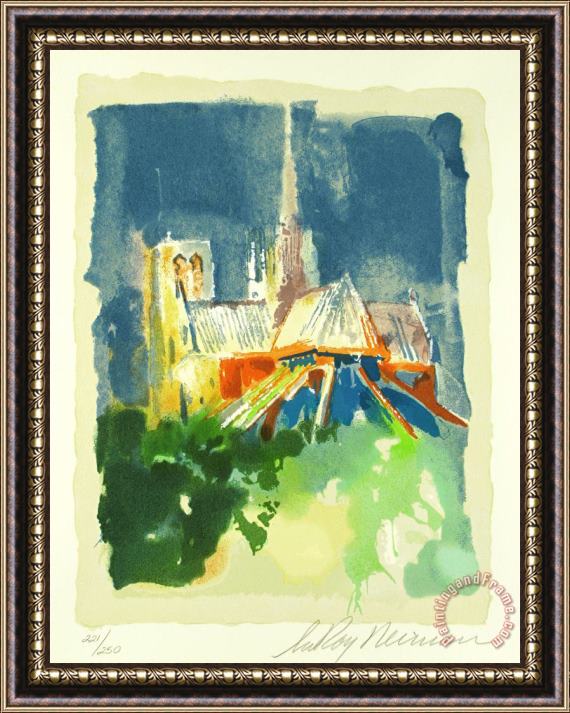 Leroy Neiman Notre Dame Framed Painting