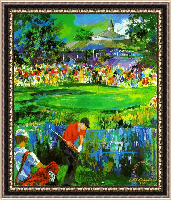 Leroy Neiman Pga Championship 2000, Valhalla Golf Club, (deluxe) Framed Painting