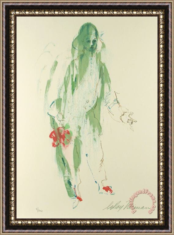 Leroy Neiman Pierrot Framed Painting