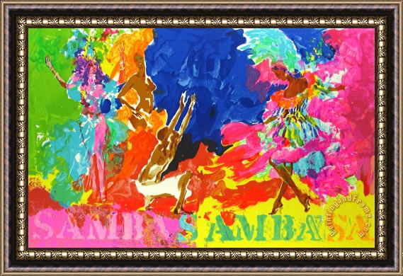 Leroy Neiman Samba Samba Framed Print
