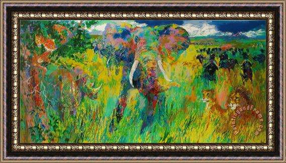 Leroy Neiman The Big Five Framed Painting