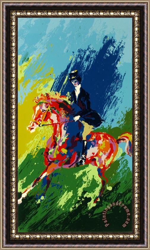 Leroy Neiman The Equestrienne Framed Painting