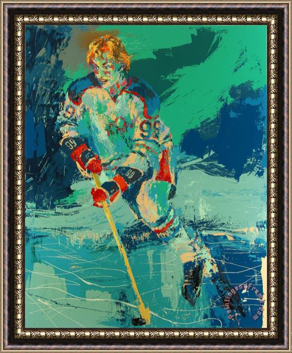 Leroy Neiman The Great Gretzky Framed Print