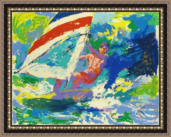 Leroy Neiman Wind Surfing Framed Painting