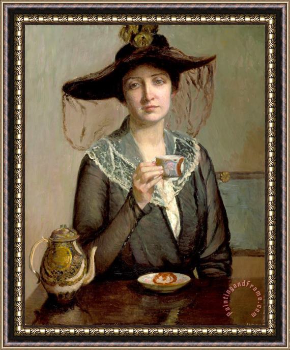 Lilla Cabot Perry A Cup of Tea Framed Painting