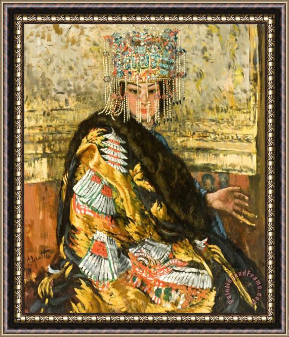 Lillian Genth Manchu Girl, Peking Framed Painting