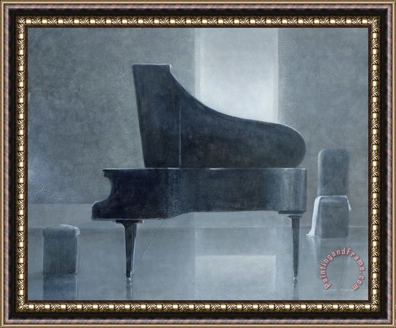 Lincoln Seligman Black Piano 2004 Framed Print