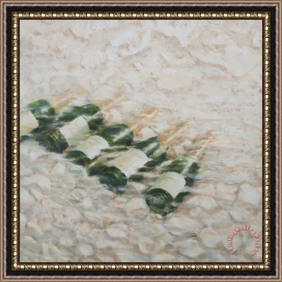 Lincoln Seligman Champagne Cooling Framed Painting