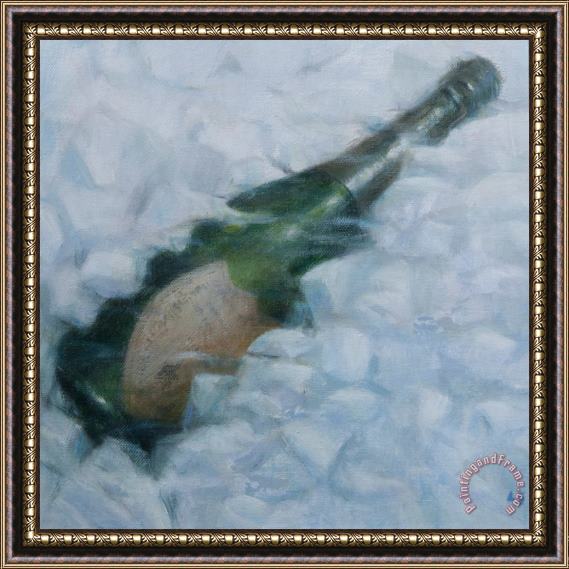 Lincoln Seligman Champagne On Ice Framed Print