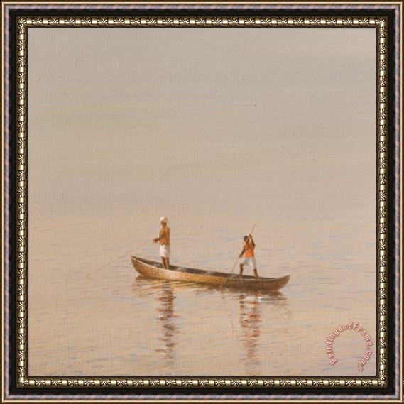 Lincoln Seligman Kerala Fishermen Framed Painting
