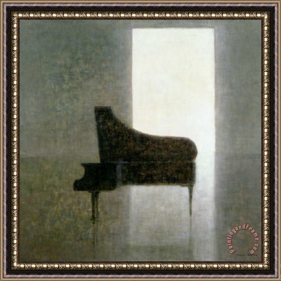 Lincoln Seligman Piano Room 2005 Framed Painting