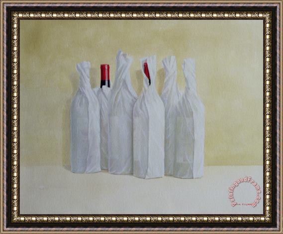 Lincoln Seligman Wrapped Bottles Number 2 Framed Painting
