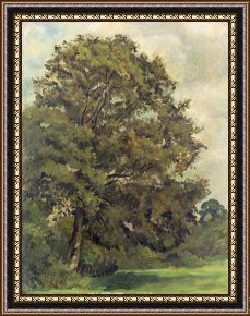 Lionel Walden Framed Paintings - Study of an Ash Tree by Lionel Constable