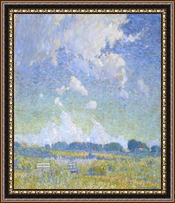 Lionel Walden Framed Paintings - Summer Afternoon, The Prairie by Lionel LeMoine FitzGerald