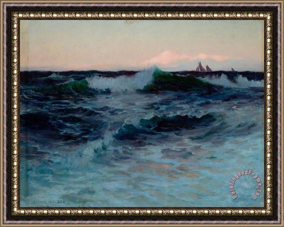Lionel Walden Rough Waters Framed Painting