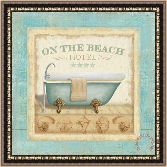 Lisa Audit Beach Hotel I Framed Painting