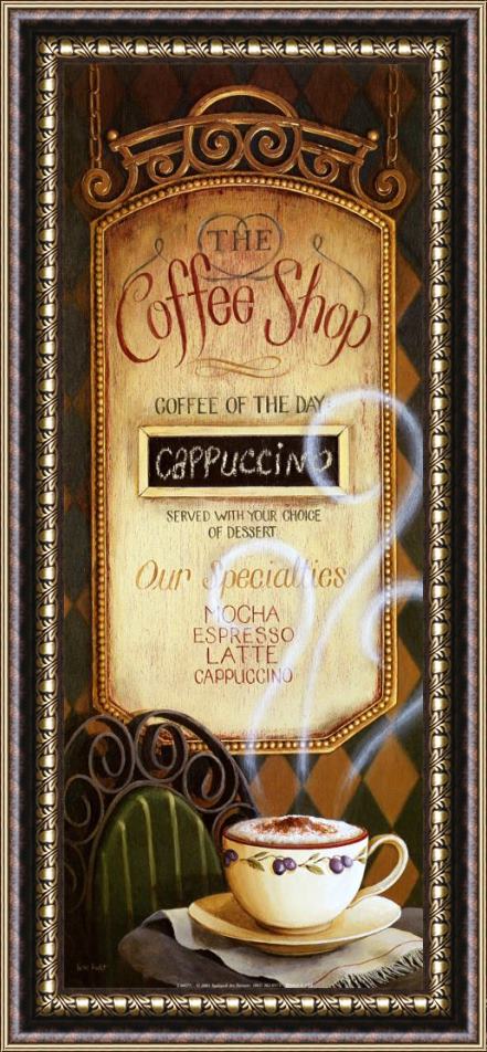 Lisa Audit Coffee Shop Menu Framed Print