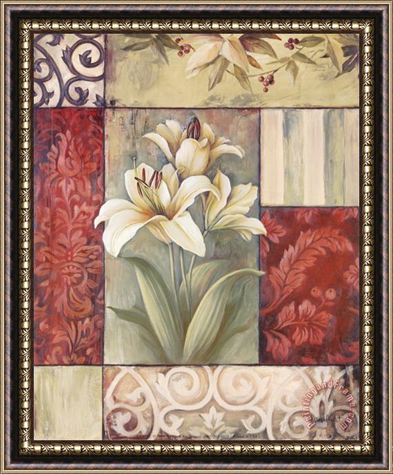 Lisa Audit Lilies And More Framed Painting