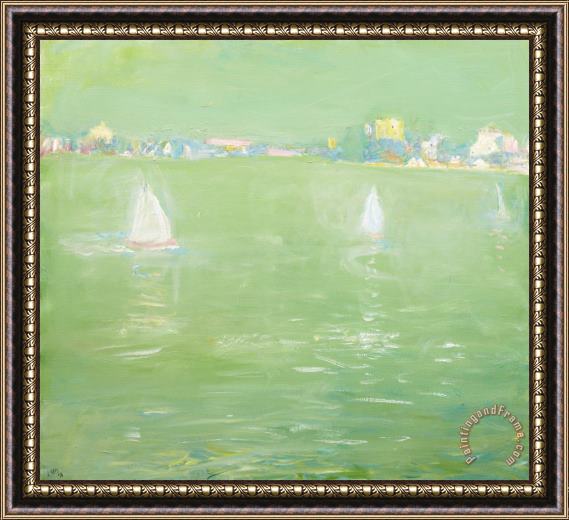 Lloyd Frederic Rees Three Boats Lane Cove River Framed Painting