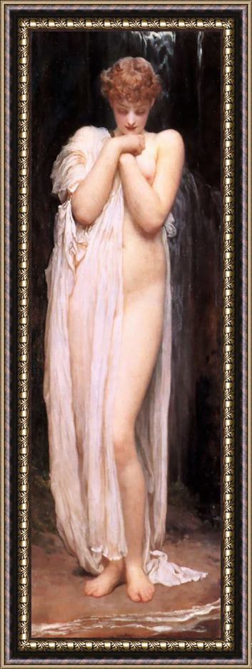 Lord Frederick Leighton A Bather Framed Painting