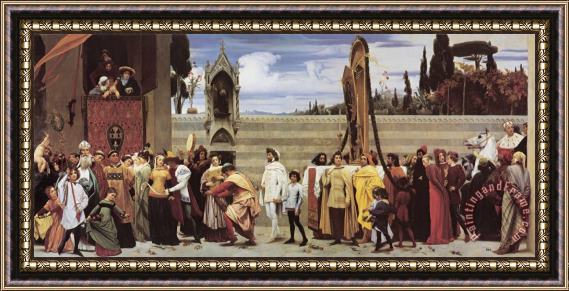 Lord Frederick Leighton Cimabue's Celebrated Madonna Framed Print
