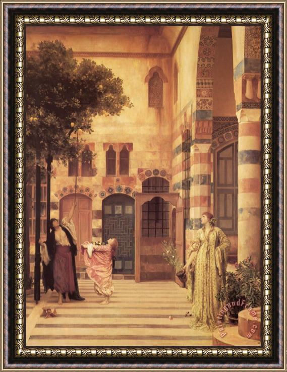 Lord Frederick Leighton Old Damascus Jew's Quarter Framed Print