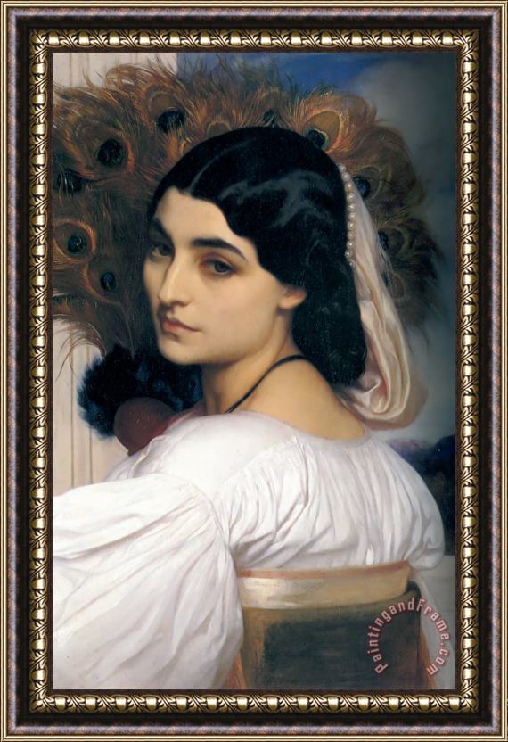 Lord Frederick Leighton Pavonia Framed Painting