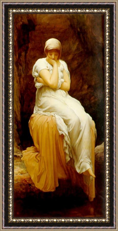 Lord Frederick Leighton Solitude Framed Painting