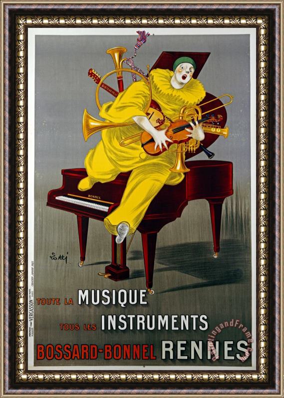 Lotti Toute La Musique, Tous Les Instruments Framed Painting