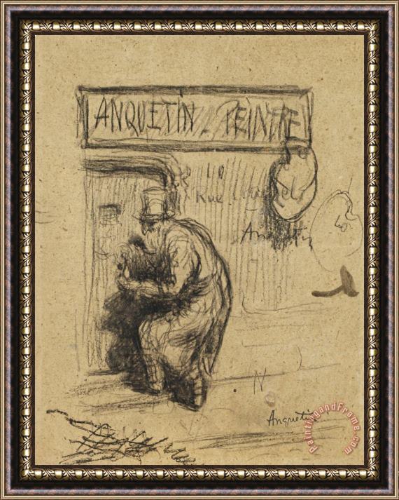 Louis Anquetin Anquetin Peintre Framed Painting
