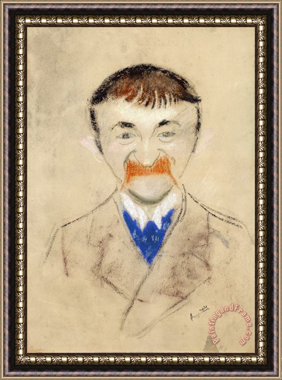 Louis Anquetin Portportrait of Théodor De Wyzéwa Framed Painting