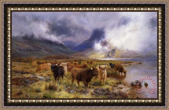 Louis Bosworth Hurt Through Glencoe By Way To The Tay Framed Painting
