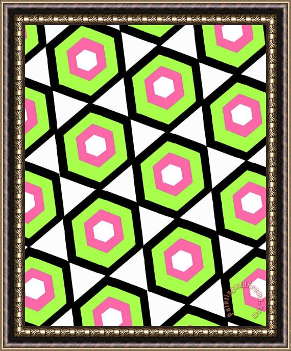 Louisa Knight Hexagon Framed Print