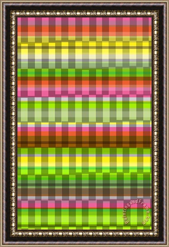 Louisa Knight Party Stripe Framed Painting