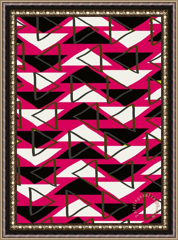 Louisa Knight Triangles Framed Painting