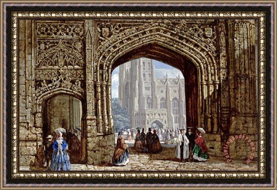 Louise Rayner Canterbury Cathedral Framed Print