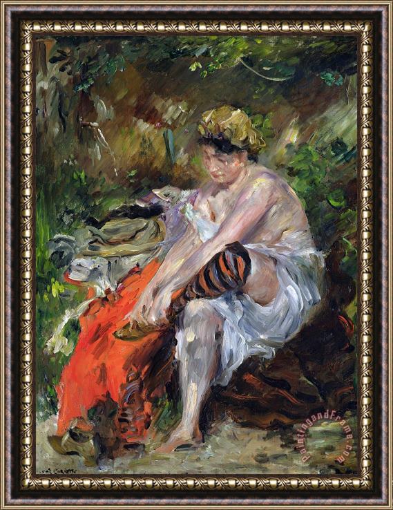 Lovis Corinth After The Swim Framed Painting
