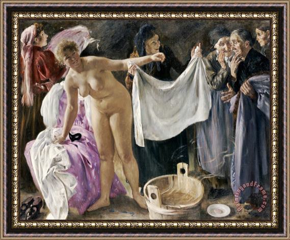 Lovis Corinth The Witches Framed Print