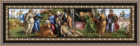 Luca Signorelli Lamentation Over The Dead Christ Framed Painting