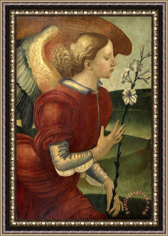 Luca Signorelli The Archangel Gabriel Framed Painting