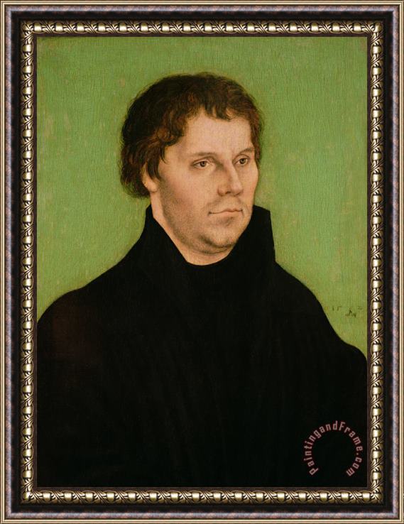 Lucas Cranach the Elder Portrait of Martin Luther Framed Print