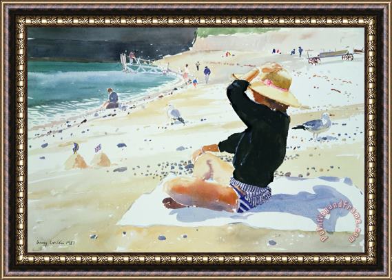 Lucy Willis Black jumper Framed Painting
