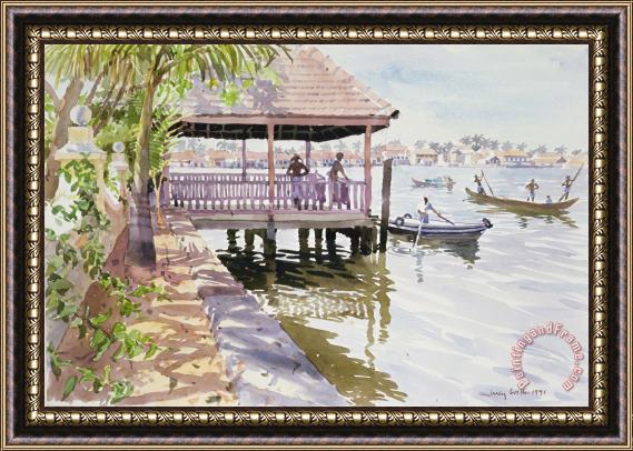 Lucy Willis The Jetty Cochin Framed Painting